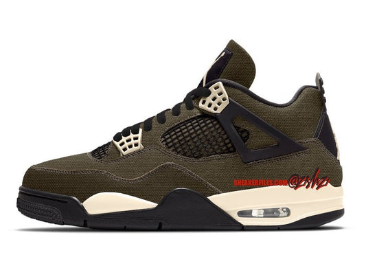 Release Date: Air Jordan 4 Olive Canvas - The Box Shop UK