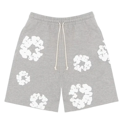 Denim Tears The Cotton Wreath Shorts 'Grey'