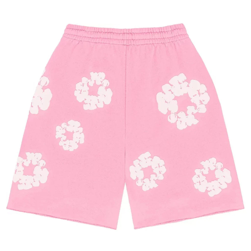 Denim Tears The Cotton Wreath Shorts 'Pink'