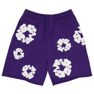 Denim Tears The Cotton Wreath Shorts 'Purple'