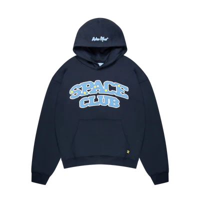 Broken Planet Hoodie 'Space Club' - Outer Space Blue