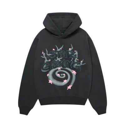 Broken Planet Hoodie 'Stargazing' - Soot Black