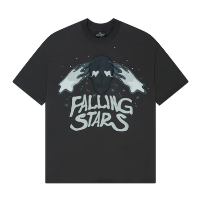 Broken Planet T-Shirt 'Falling Stars' - Soot Black