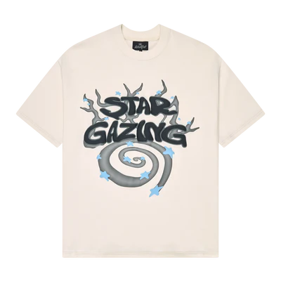 Broken Planet T-Shirt 'Stargazing' - Vanilla White