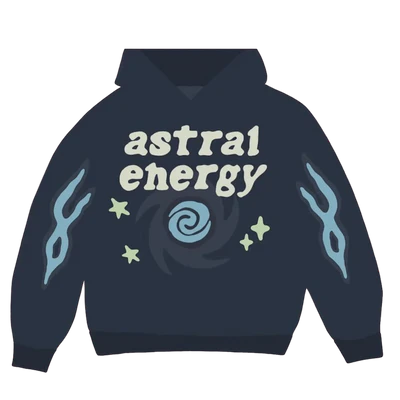 Broken Planet Hoodie 'Astral Energy' - Outer Space Blue