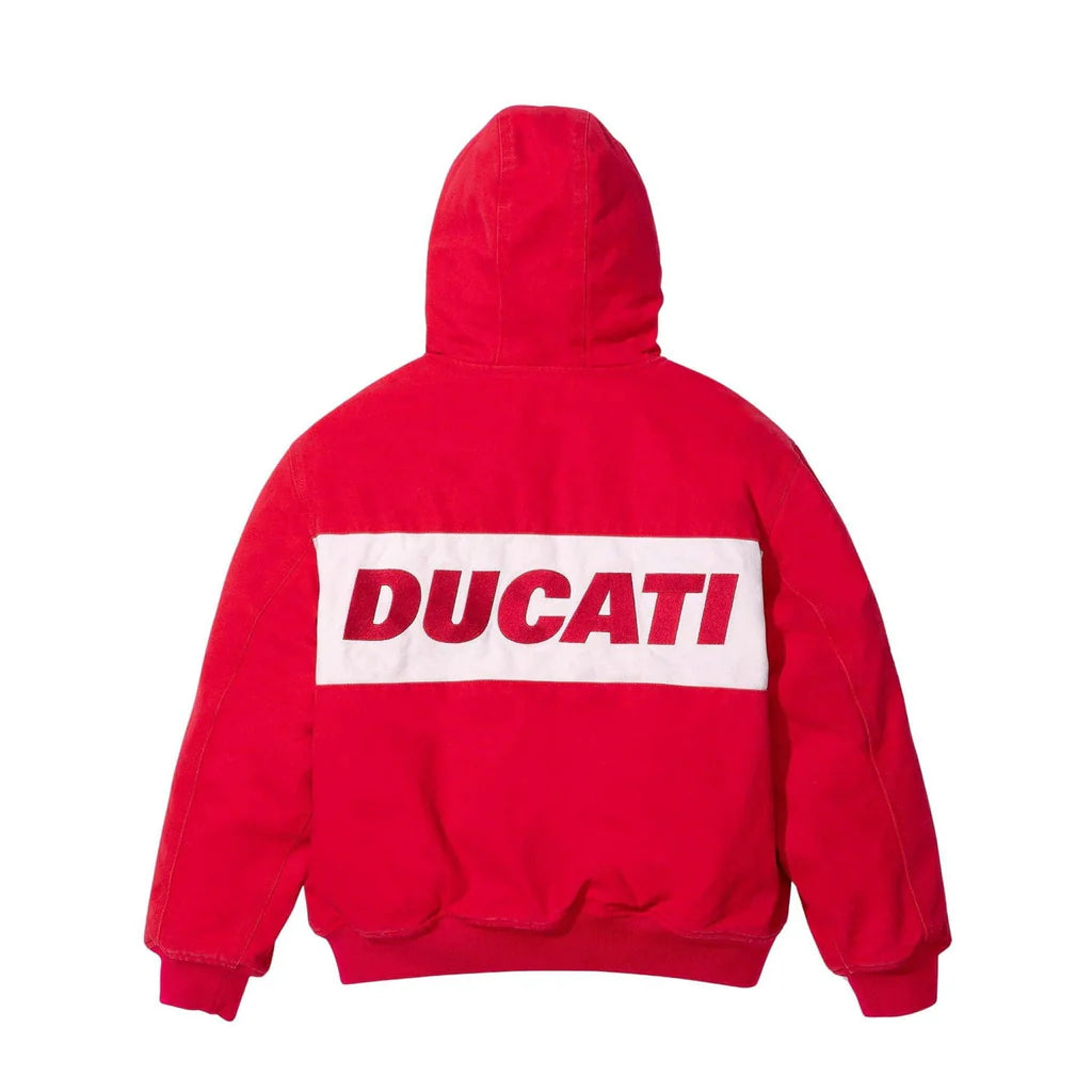 Supreme x Ducati Hooded Racing Jacket 'Red'