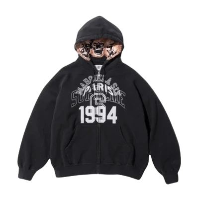 Supreme x MM6 Maison Margiela Zip Up Hoodie 'Black'