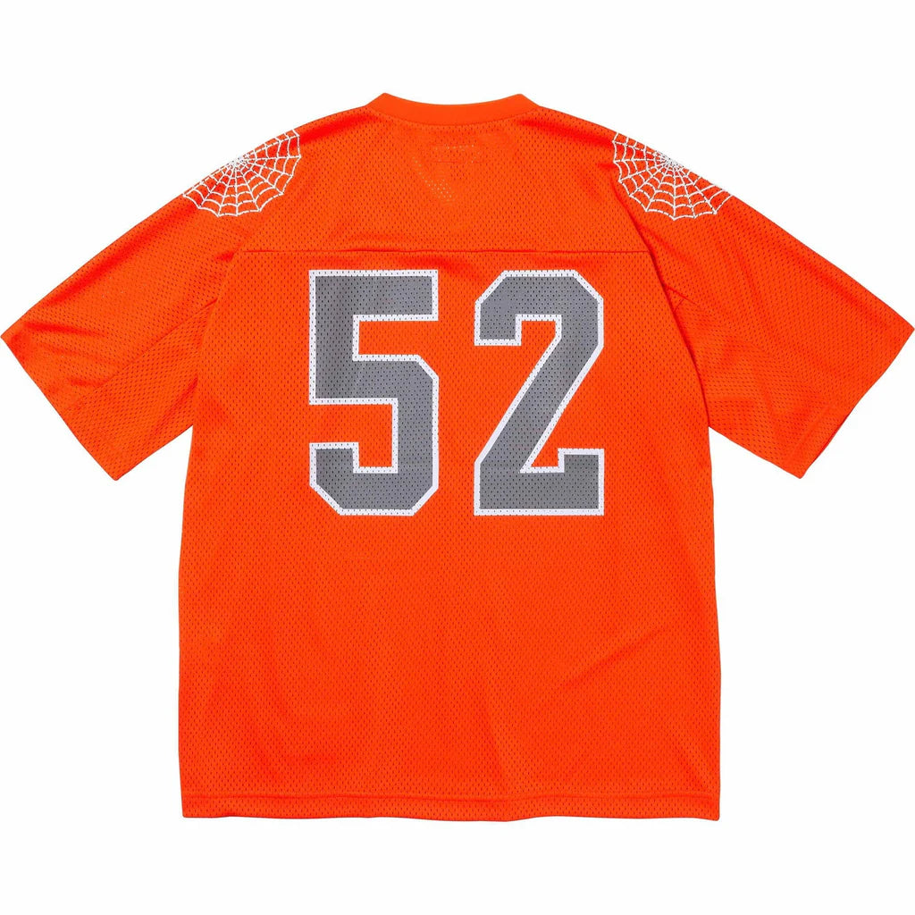 Supreme Spiderweb Football Jersey 'Orange'