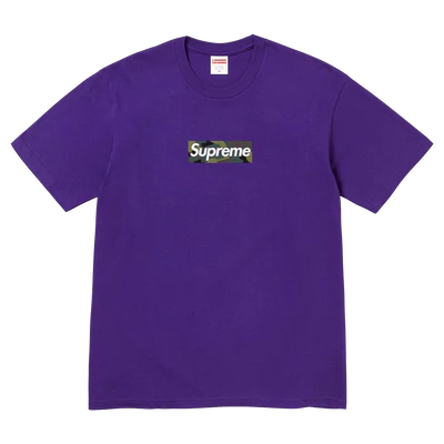 Supreme Box Logo Tee Purple FW23