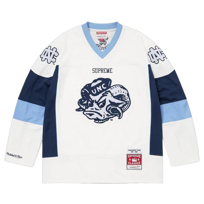 Supreme x Mitchell & Ness NCAA Hockey Jersey 'White'