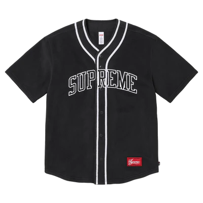 Supreme Polartec Baseball Jersey 'Black'