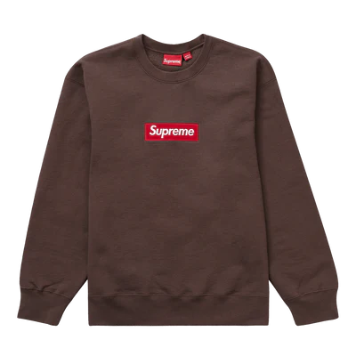 Supreme Box Logo Crewneck 'Brown' (FW22)