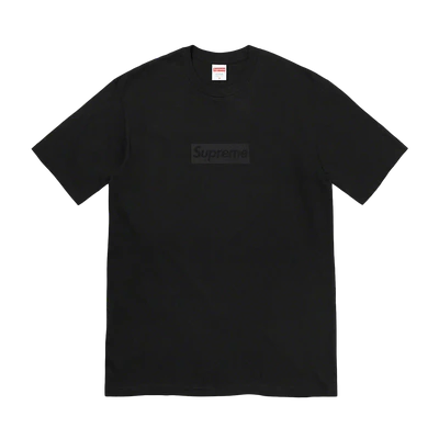 Supreme Tonal box Logo Tee 'Black'