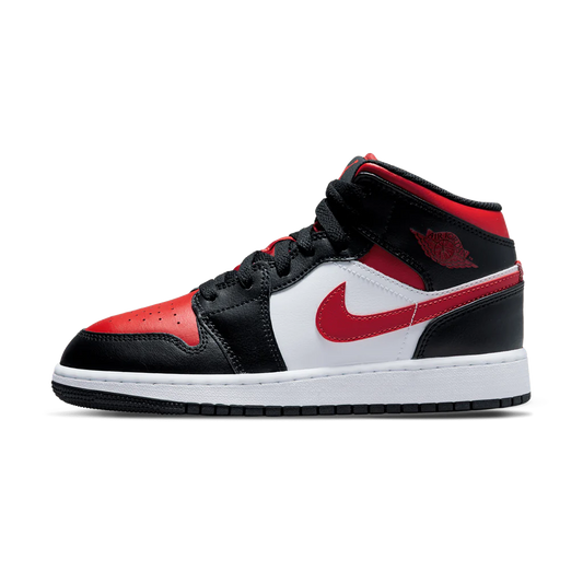 Air Jordan 1 Mid GS 'Black Fire Red'