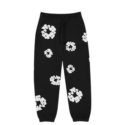 Denim Tears The Cotton Wreath Sweatpants 'Black'