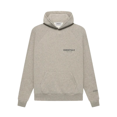 Fear of God Essentials Core Collection Pullover Hoodie 'Dark Heather Oatmeal'