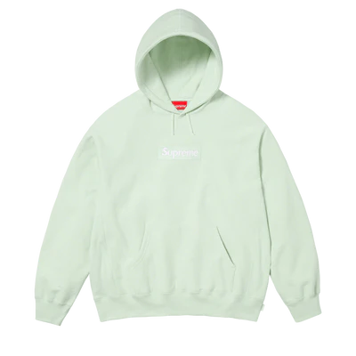 Supreme Box Logo Hoodie FW23 'Light Green'